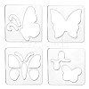 Acrylic Earring Handwork Template TOOL-WH0152-025-1