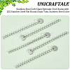 Unicraftale 50Pcs 304 Stainless Steel Curb Chain Extender STAS-UN0053-98-5