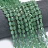 Natural Green Aventurine Beads Strands G-K389-B49-01-2