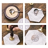 Brass Wax Seal Stamp AJEW-CP0002-05-90-08-1-8