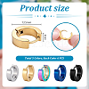 30Pcs 5 Colors 304 Stainless Steel Hoop Earrings EJEW-PH0001-45-2