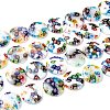 Handmade Millefiori Glass Beads Strands LK140-2