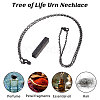 304 Stainless Steel Rectangle with Tree of Life Pendant Urn Ashes Necklaces NJEW-WH0036-030EB-4