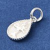 925 Sterling Silver Teardrop with Tree of Life Charms STER-K180-04S-3