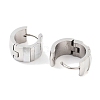 304 Stainless Steel Hoop Earrings EJEW-C096-28C-P-2