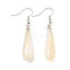 Rack Plating Brass Natural White Shell Dangle Earrings EJEW-N055-54P-1