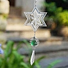 Stainless Steel 3D Star of David Rotating Wind Spinners PW-WG37906-01-2