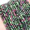 Natural Ruby in Zoisite Beads Strands G-L597-C02-03-1