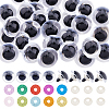 DICOSMETIC 20 Sets 10 Colors Plastic Doll Craft Eyes DIY-DC0002-38A-1