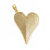 Rack Plating Brass Micro Pave Cubic Zirconia Pendants KK-E281-01G-06-2