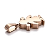 Ion Plating(IP) 304 Stainless Steel Pendants STAS-F253-06RG-2