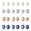 100Pcs 4 Styles Natural Cultured Freshwater Pearl Beads PEAR-BT0001-02-3