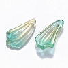 Two Tone Transparent Spray Painted Glass Pendants GLAA-T016-24B-2