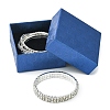 4Pcs 3 Style Brass Rhinestone Tennis Stretch Bracelet Sets for Girlfriend BJEW-FS0001-06-3