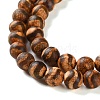 Dyed & Heated Tibetan Style dZi Beads Strands G-P564-A01-01A-4