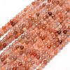 Natural Sunstone Beads Strands G-E411-13A-4mm-1