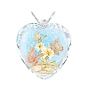 Heart Glass Pendant Necklaces PW23052494507-1