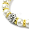 Glass Imitation Pearl Beaded Bracelets for Women BJEW-JB10034-01-3