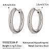 304 Stainless Steel Hoop Earrings LD4380-4-1