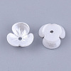 Resin Imitation Pearl Bead Caps X-RESI-T040-007B-2