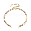 304 Stainless Steel Figaro Chain Bracelet Makings AJEW-JB01286-1