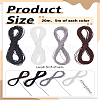 20M 4 Colors 2-Ply Round Waxed Cotton Thread Cords YC-LP0001-03D-2