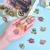 27Pcs 9 Styles Ocean Theme Transparent Resin Pendants RESI-SZ0001-88-3