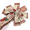 Christmas Linen Big Bowknot Pendant Decorations AJEW-S088-03A-1