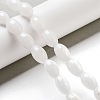 Natural White Jade Beads Strands G-B106-B19-01-2