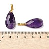 Natural Amethyst Pendants G-L614-D03-G03-3