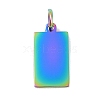 Ion Plating(IP) 304 Stainless Steel Pendants STAS-I311-31C-RC-1
