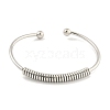 Non-Tarnish 304 Stainless Steel Cuff Bangles BJEW-P331-06P-2