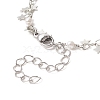 Brass Star Charms Chain Bracelet Making AJEW-JB01151-03-3