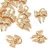 SHEGRACE Brass Micro Pave Clear Cubic Zirconia Charms XGRQ4N070-736G-1
