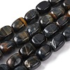 Natural Blue Tiger Eye Beads Strands G-H331-B01-2