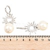 Sun Brass Hoop Earrings EJEW-Z164-13P-5
