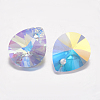 Faceted K9 Glass Rhinestone Charms RGLA-F053-D-001AB-2