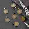 Tibetan Style Alloy Pendant Cabochon Settings X-TIBEP-Q045-048AB-NR-5