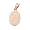 Ion Plating(IP) 304 Stainless Steel Pendants STAS-H356-07RG-1
