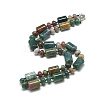 Natural Indian Agate Beaded Necklaces NJEW-S392-11-1