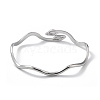 304 Stainless Steel Cuff Bangles for Women BJEW-Z078-09P-3