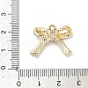 Alloy Rhinestone Pendants ALRI-D303-15G-02-3