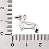 Tibetan Style Zinc Alloy Puppy Pendants TIBEP-R334-013AS-RS-2