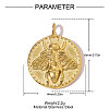 304 Stainless Steel Pendants STAS-OY007-91G-2