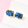 Brass Stud Earrings KK-F358-03G-03-1