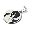 201 Stainless Steel Pendants with Enamel STAS-Q342-19P-2