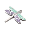 304 Stainless Steel Enamel Charms STAS-L022-488B-P-3