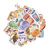 40Pcs 40 Styles Food Themed PVC Plastic Snacks Stickers Sets STIC-P004-33-2