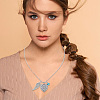 Heart 316 Stainless Steel Pendant Necklaces DIY-WH20065-004-4