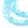 Imitate Austrian Crystal Bicone Frosted Glass Beads Strands GLAA-F029-TM2mm-A20-3